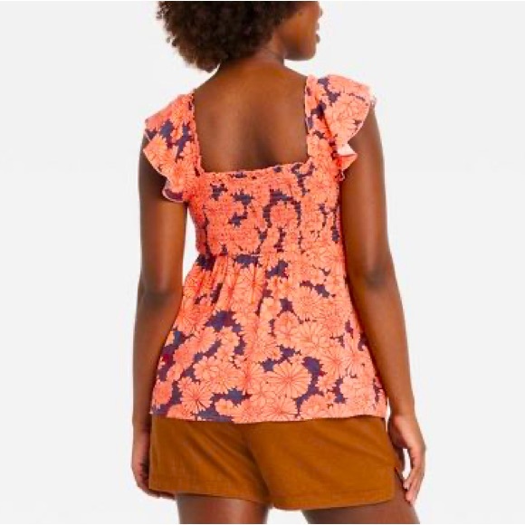 Isabel Maternity by Ingrid & Isabel™ Ruffle Smocked Maternity Tank Top - Picture 2 of 4